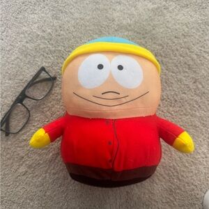 Colorful Plush Toy with Red and Yellow Accents